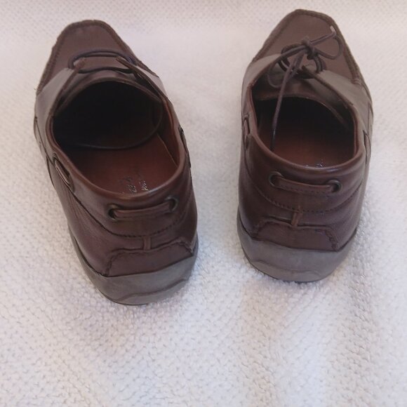 Mens all leather lace up loafers. New and unworn. - Picture 5 of 7